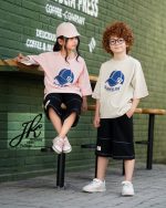 ست تیشرت و شلوارک کلاه کد 1240 - Image 3