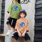 ست تیشرت شلوارک کلاه کد 1240