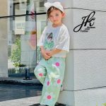 ست تیشرت و شلوارک بگی دخترانه