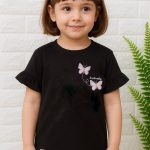 تیشرت دخترانه محرمی گلدوزی کد 107