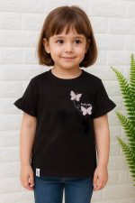 تیشرت دخترانه محرمی گلدوزی کد 107