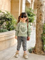 بلوز دورس بچگانه دخترانه مدل قلب کد 1420