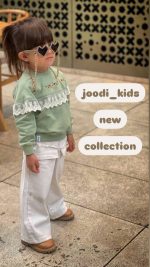 بلوز دورس بچگانه دخترانه مدل تور گلدوزی کد 1450