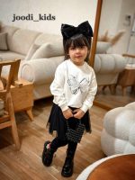 بلوز دورس دخترانه مدل پروانه کد 1460 رنگ سفید BMS