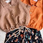 ست کراپ و شلوارک دخترانه مدل ترلان کد 1010