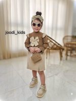 ست بلوز دامن دخترانه مدل پاپیون کد 1120 - Image 2