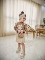 ست بلوز دامن دخترانه مدل پاپیون کد 1120 - Image 5