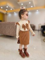 ست بلوز دامن دخترانه مدل پاپیون کد 1120 - Image 7