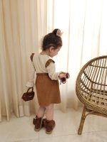 ست بلوز دامن دخترانه مدل پاپیون کد 1120 - Image 9