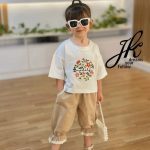 کراپ دخترانه گلدوزی کد 1210