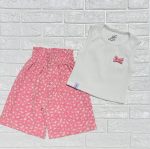 ست تاپ شلوارک دخترانه مدل پاپیون کد 1100 - Image 5