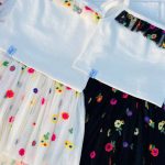 ست تاپ و دامن مدل شکوفه کد 1110