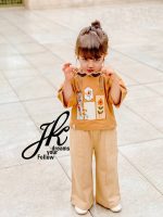 ست کراپ شلوار بگ بچگانه کد 1290