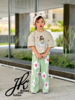 ست کراپ شلوار گل کد 1320 - Image 9