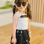 ست تاپ و دامن مدل شکوفه کد 1110