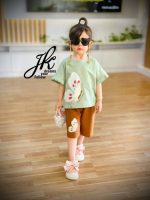 تیشرت شلوارک دخترانه کد 1200