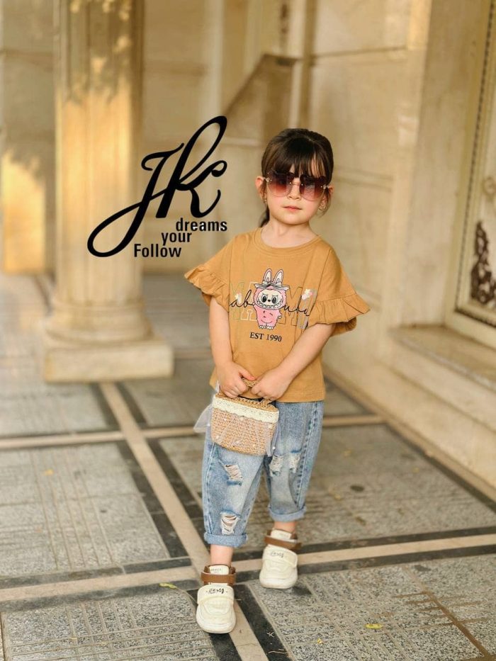 تیشرت دخترانه لبوبو کد 1280