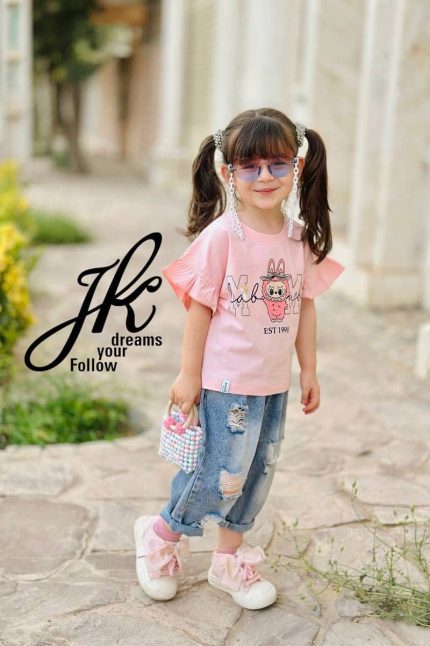 تیشرت دخترانه لبوبو labubu کد 1280