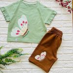 ست تیشرت شلوارک بچگانه کد 1200