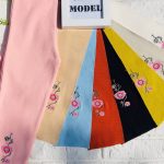 شلوار لگ پنبه فانریپ گلدوزی کد 1550