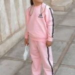 ست بلوز شلوار دورس بالنسیاگا کد 1650 رنگ صورتی