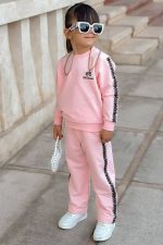 ست بلوز شلوار دورس بالنسیاگا کد 1650 رنگ صورتی