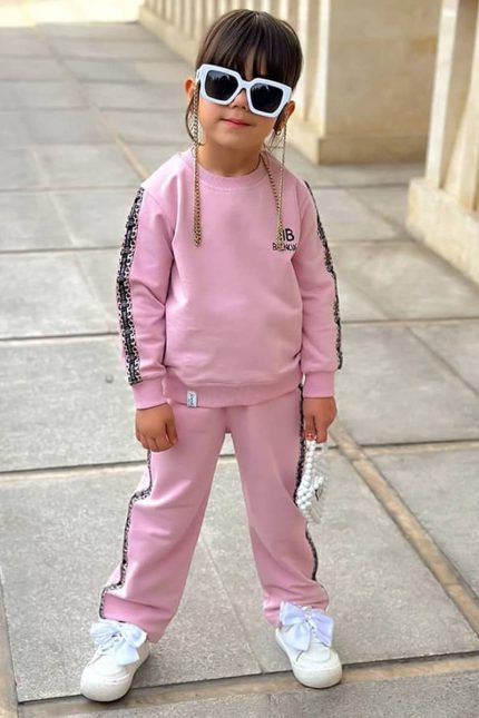 ست بلوز شلوار دورس بالنسیاگا کد 1650 رنگ کالباسی