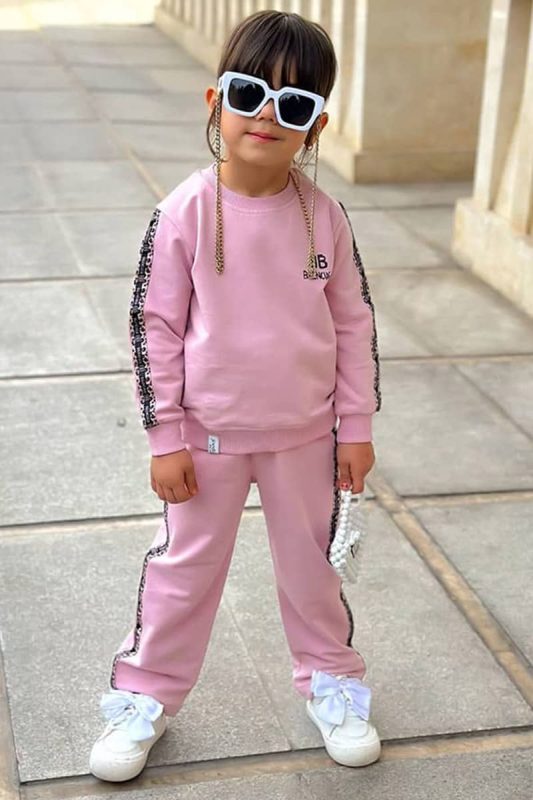 ست بلوز شلوار دورس بالنسیاگا کد 1650 رنگ کالباسی