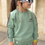 ست بلوز شلوار دورس بالنسیاگا کد 1650 رنگ سدری