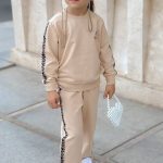 ست بلوز شلوار دورس بالنسیاگا کد 1650 رنگ کرمی