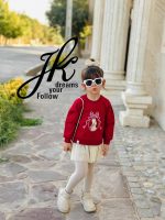 تونیک دورس دامن خرگوش کد 1560 رنگ زرشکی