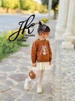 تونیک دورس دامن خرگوش کد 1560 رنگ شتری