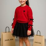 ست کراپ و دامن قلب کد 1730