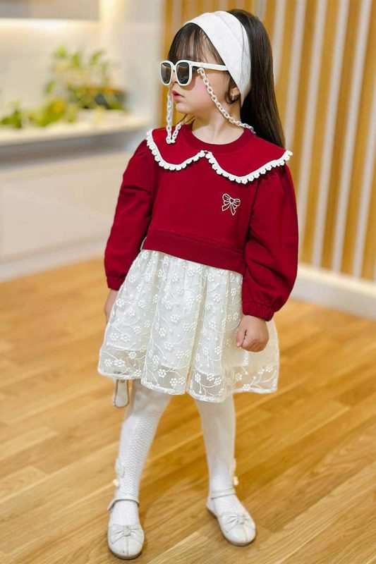 پیراهن دورس و دانتل مدل پریا کد 1680