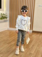 پیراهن دورس مدل قلب گلدوزی کد 1740 - Image 2