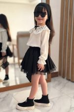 ست شومیز آستین بلند و دامن کد 1870