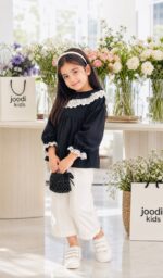 کد 2080 شوميز مشکی دانتلدار - Image 2