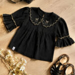 کد 2140 شوميز 65-60 يقه گلدوزی