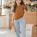 کد 2180 تيشرت مروارید پاپیون رنگی