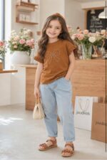 کد 2180 تيشرت مروارید پاپیون رنگی