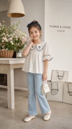 کد 2210 شوميز لينن سایز 55-50-45-40 - Image 2