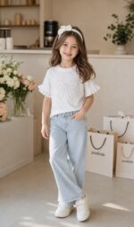 کد 2180 تيشرت مروارید پاپیون رنگی - Image 3